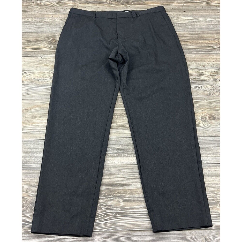 Theory Dress‎ Pants Men's 38/30 Wool Stretch Trousers Black Chino Flat Front